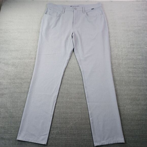 Travis Mathew Pants Mens 34x31 Gray Open to Close Weekend Khakis Trousers Slacks - Picture 1 of 9